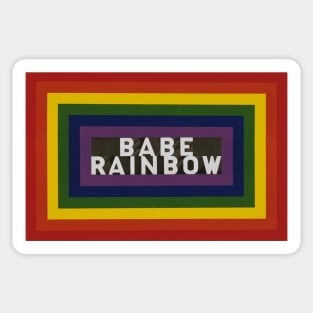 Babe Rainbow Sticker